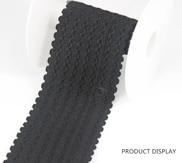 60 мм черная эластичная стрейч лента для отделки ремень лямки аппликационные