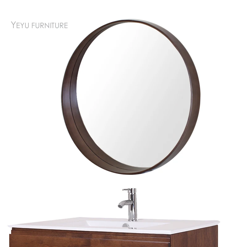 Современное дизайнерское настенное деревянное зеркальное украшение с