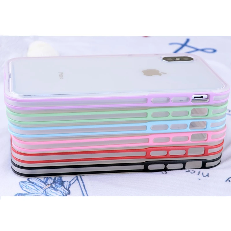 Coque for iPhone X Case Simple Transparent Silicone Phone Funda 10 7 6 6S 8 Plus Cover Accesorios |