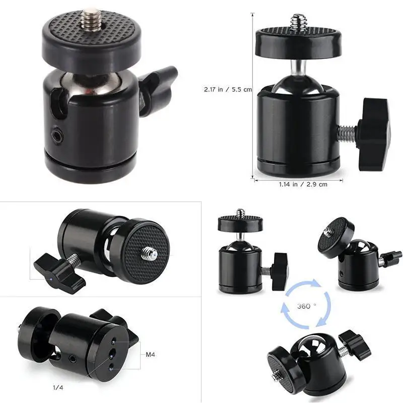Мини-шаровая Головка штатива 360 Поворотная DSLR DV камера мини-штатив Dsr шариковая