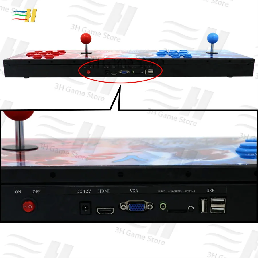 Pandora Box 9d 2500 В 1 аркадная игровая консоль поддержка 3P 4P usb подключение геймпада Поддержка 3d tekken 1 2 3 Mortal Kombat 1 2 3 4