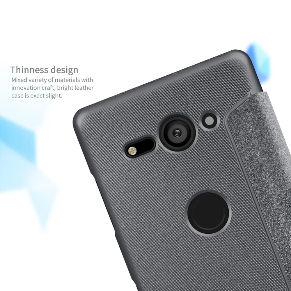 Чехол NILLKIN для sony xperia XZ2, компактный чехол, откидная крышка, pu кожаный чехол, функция smart wake up для xperia XA1 plus, сумка для телефона