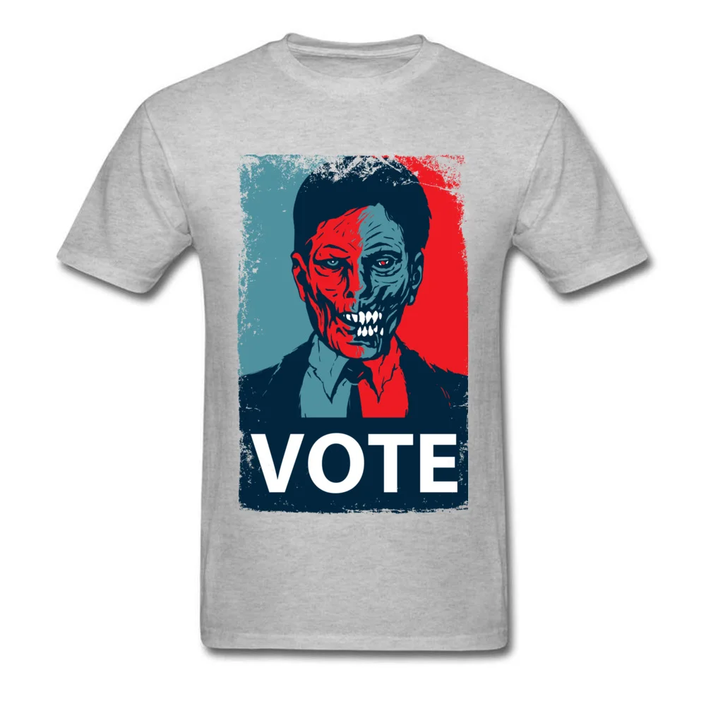 Мужская футболка с коротким рукавом VOTE Zombie винтажная ретро-портретная Футболка
