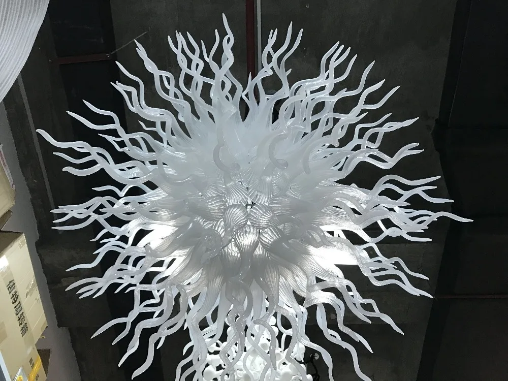 New Products White Glass Crystal Chandelier Round Shape Luxury Blown Balls Chandeliers | Освещение