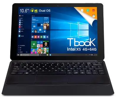 Новый Teclast Tbook 11 2 в 1 ультрабук планшетный ПК Intel Cherry Trail Z8300 64 бит четырехъядерный 44