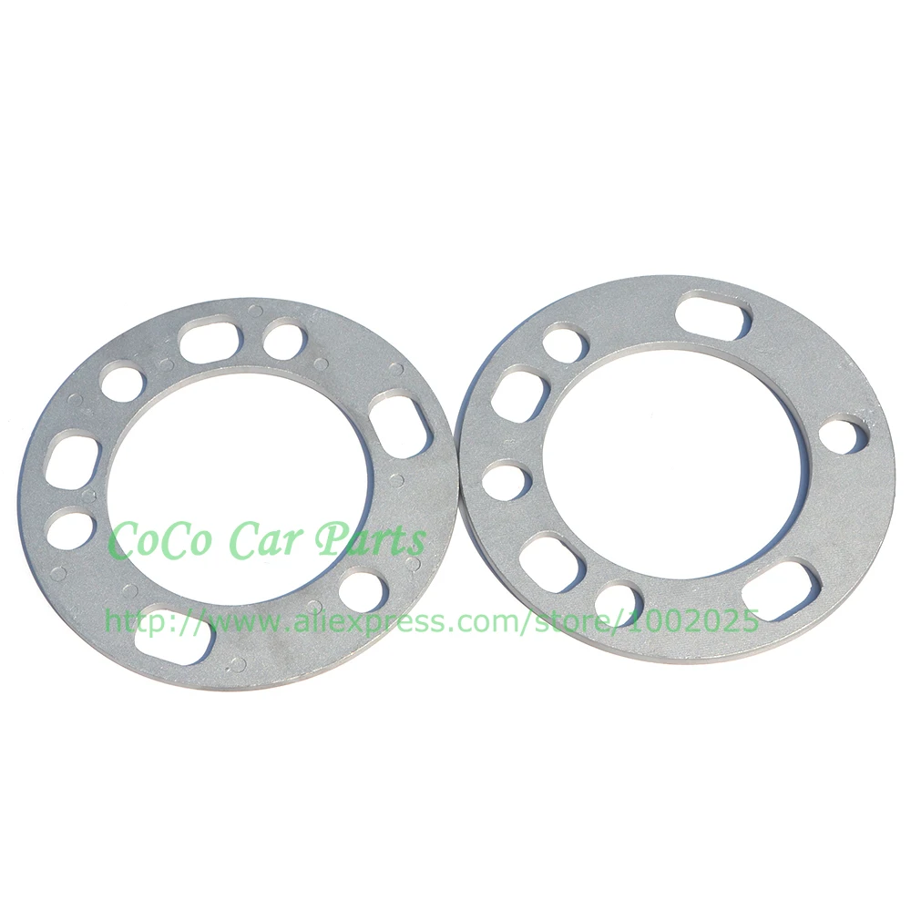 Бесплатная доставка 2 шт 6 мм алюминиевые колесные проставки прокладки пластины и