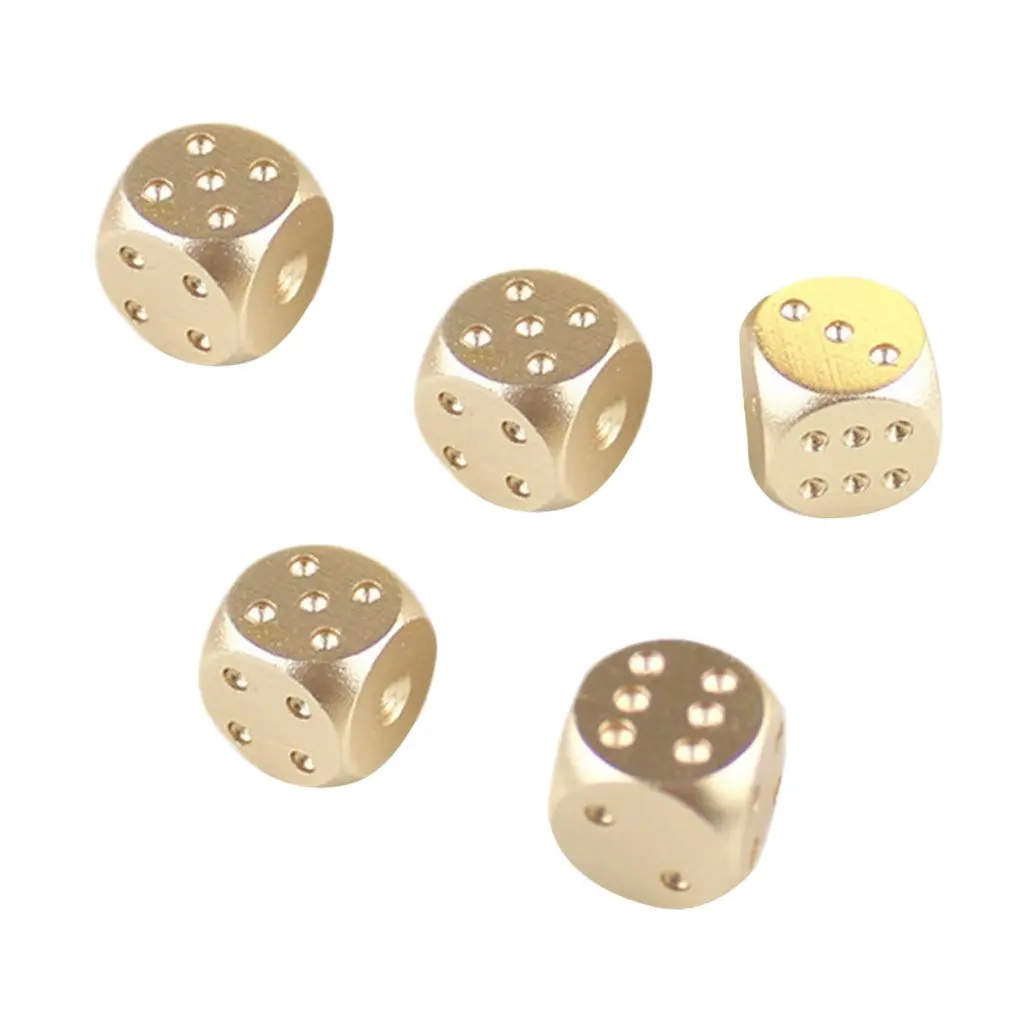 10 шт. 6 сторонние игральные кости с коробкой для хранения сплава D & D6 кубики