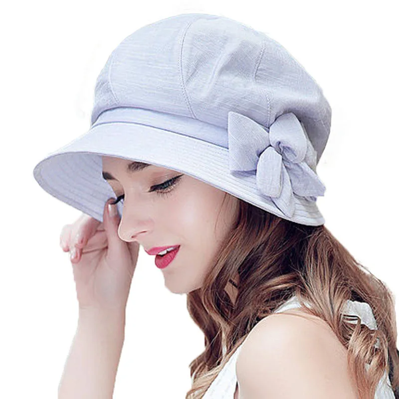 Light purple FS светильник, фиолетовые складывающиеся солнечные шляпы для женщин, с цветком, с большими головами, с широкими полями, летняя кепка с козырьком, пляжная шляпа с бантом, Солнцезащитная шляпа - Цвет: Light purple