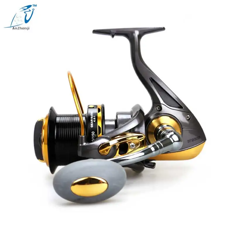 Катушка для спиннинга AZJ 2017 Top Spinning Fishing Reel 13BB 4.6:1 TF8000/9000 Big Far Casting Full Metal Rocker remote Wheel Peche.
