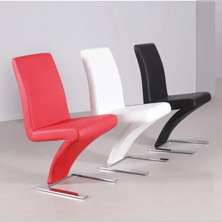 Модный обеденный стул из искусственной кожи в стиле русалки современный черный