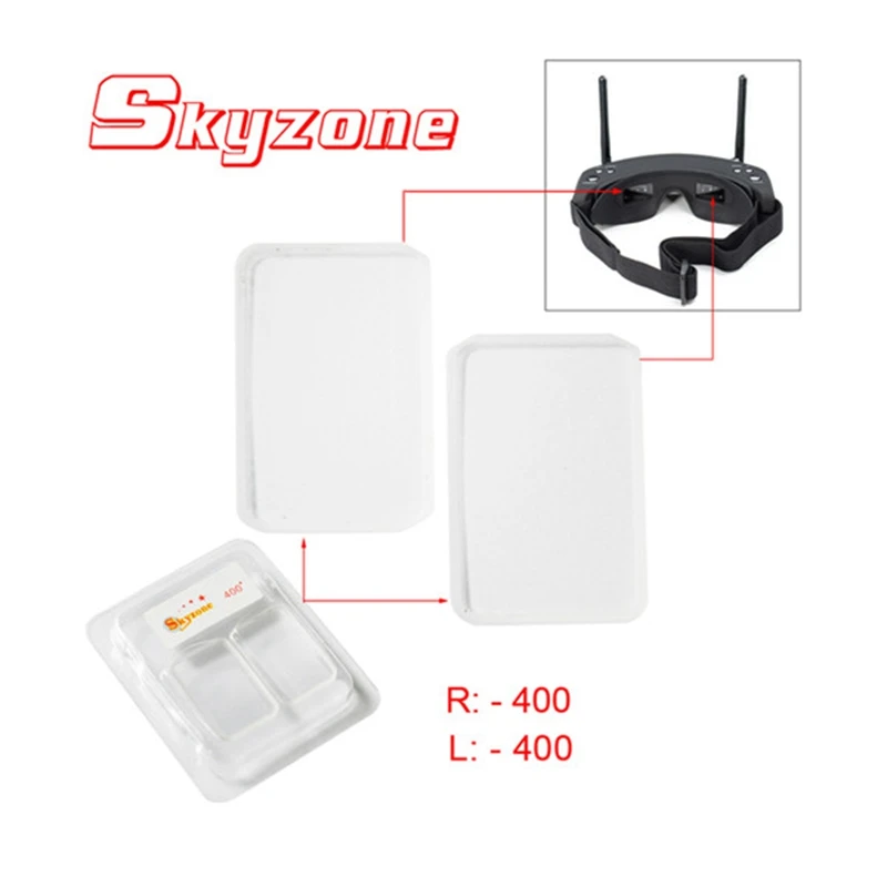 Горячая Распродажа линзы для близорукости Skyzone 200/ 400 fr SKY02S V + FPV очки система