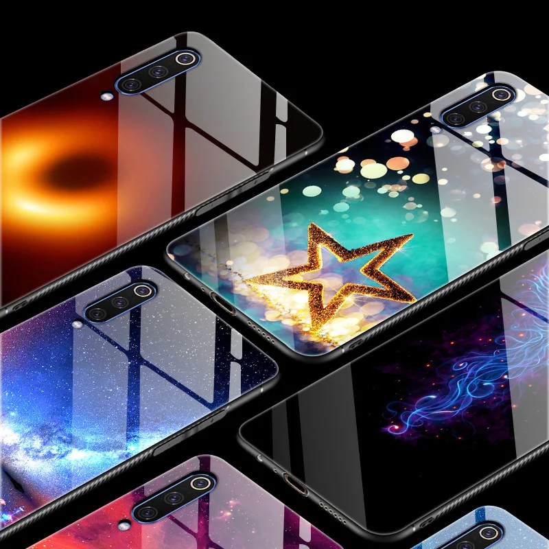 Защитный чехол для Xiaomi mi 9 Lite стеклянный силиконовый mi9 SE телефона CC9 CC9E чехлы T Pro