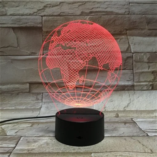 Спальня дома Deora USB 3D лампа LED ночник 7 цветов Таблица Изменений настольная Room Decor