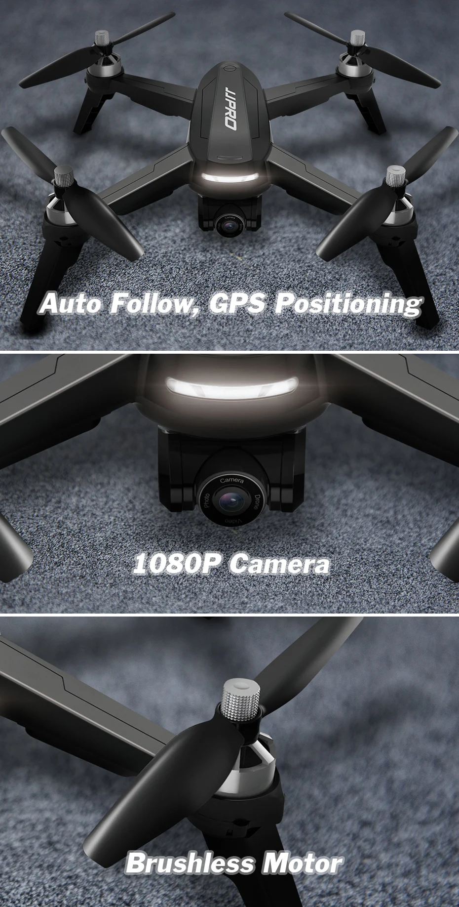 5G WiFi FPV Бесщеточный селфи 1080 P широкоугольная HD камера gps позиционирование складной Радиоуправляемый Дрон Квадрокоптер RTF Профессиональный беспилотник