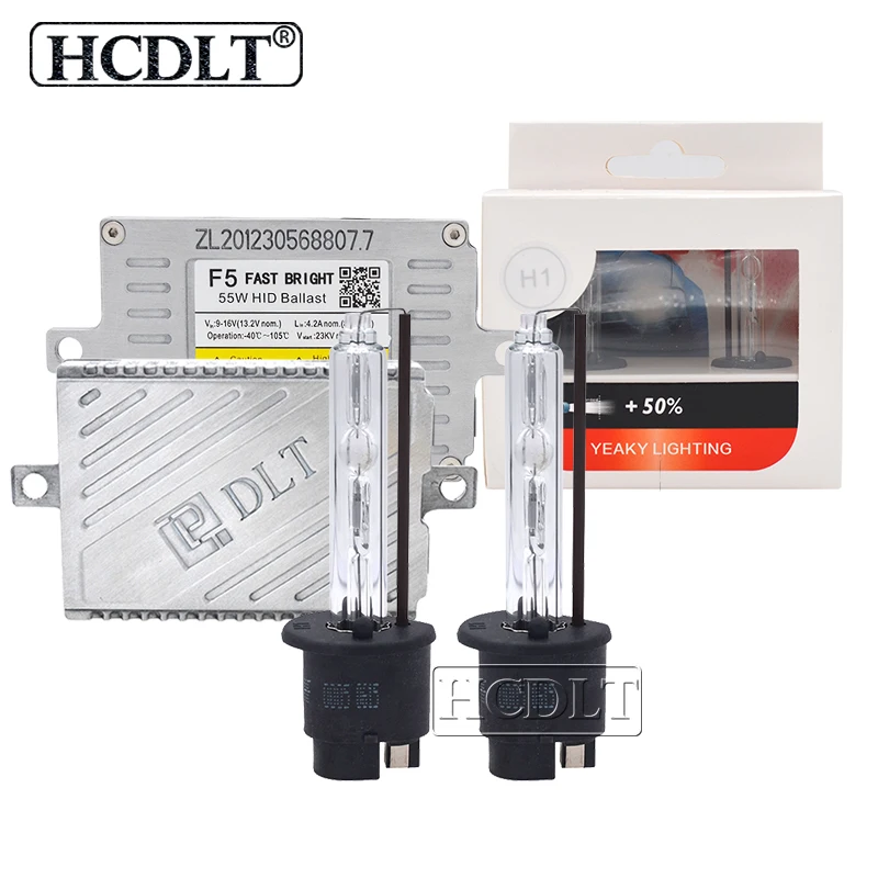 Ксеноновая лампа HCDLT H7 H1 H11 9005 9006 D2H HID комплект для преобразования AC 55 Вт DLT F5T