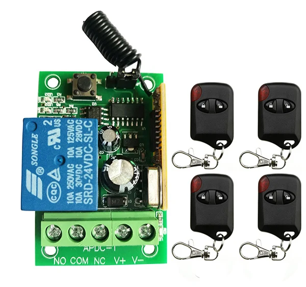 Xuanlongyuan DC12V 24V 1CH 1 CH 10A беспроводной переключатель системы дистанционного