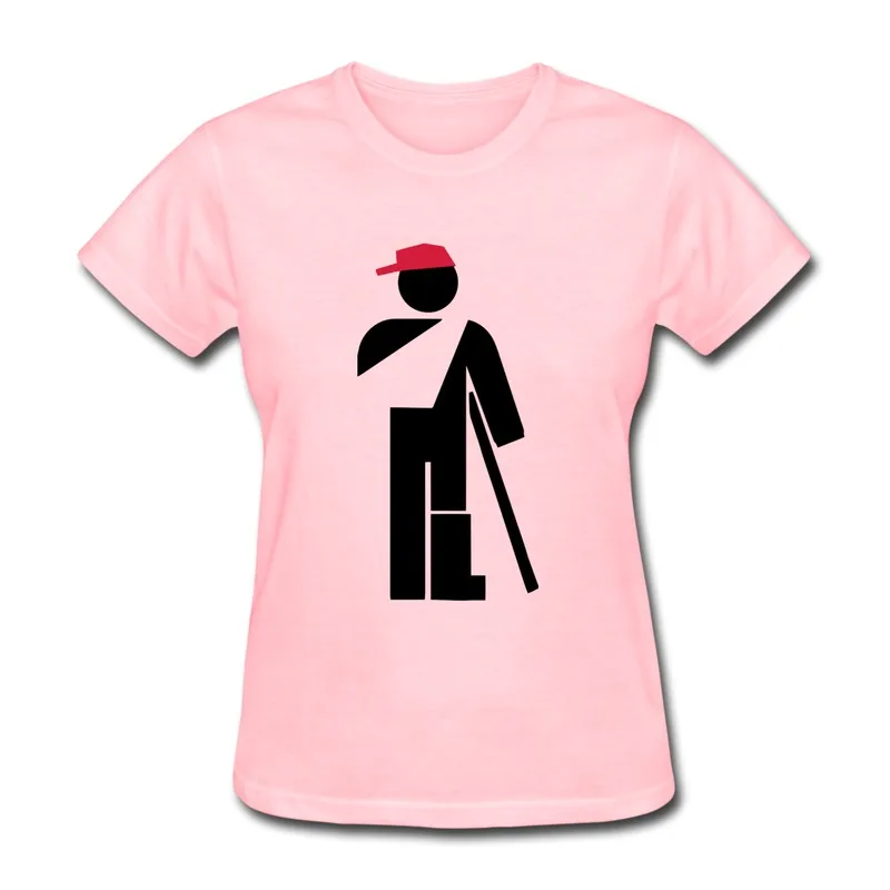 Gildan Girl's Tee-Shirt a man walking with stick Print Vintage Quotes Shirts for Girls On Sale | Женская одежда