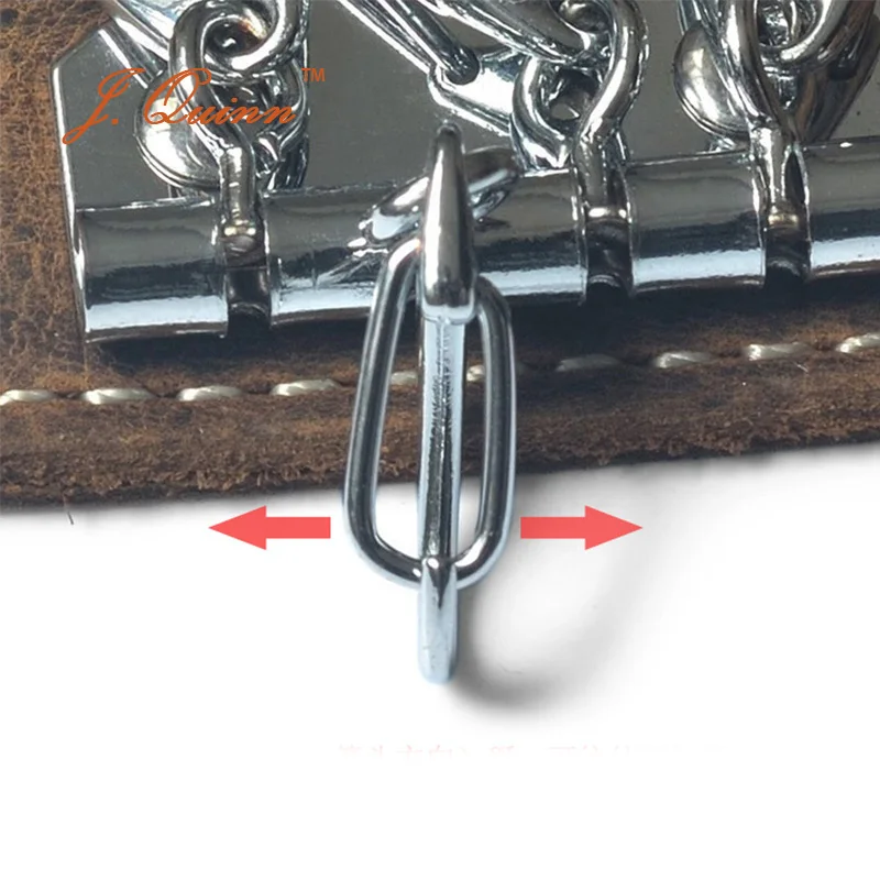 Простой кожаный ретро-кошелек J.Quinn в европейском стиле для ключей Оригинальный