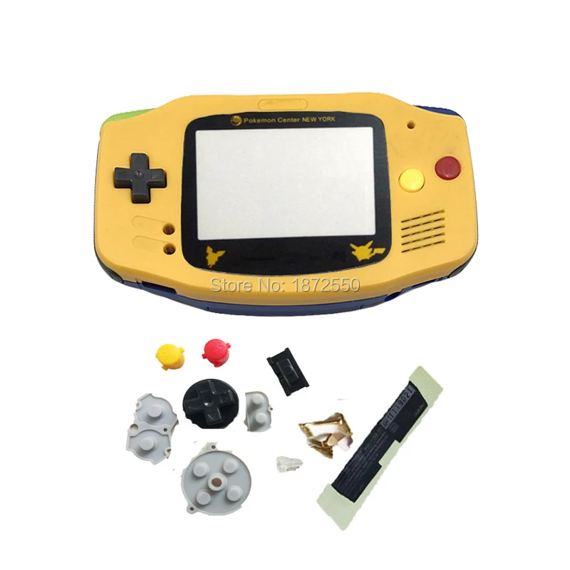 5pcs/lot Boy Replacement Yellow-Blue Color Cartoon Version Housing Shell Case Cover for NintendoGB GameboyAdvance Game Console |