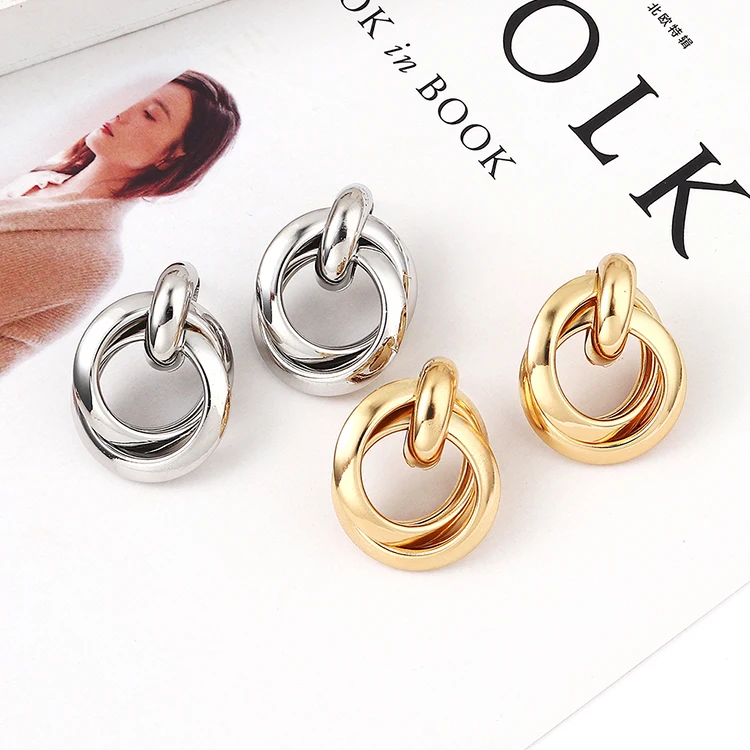 Серьги-подвески женские TONGKWOK в богемном стиле с кисточками металлические #138580 |