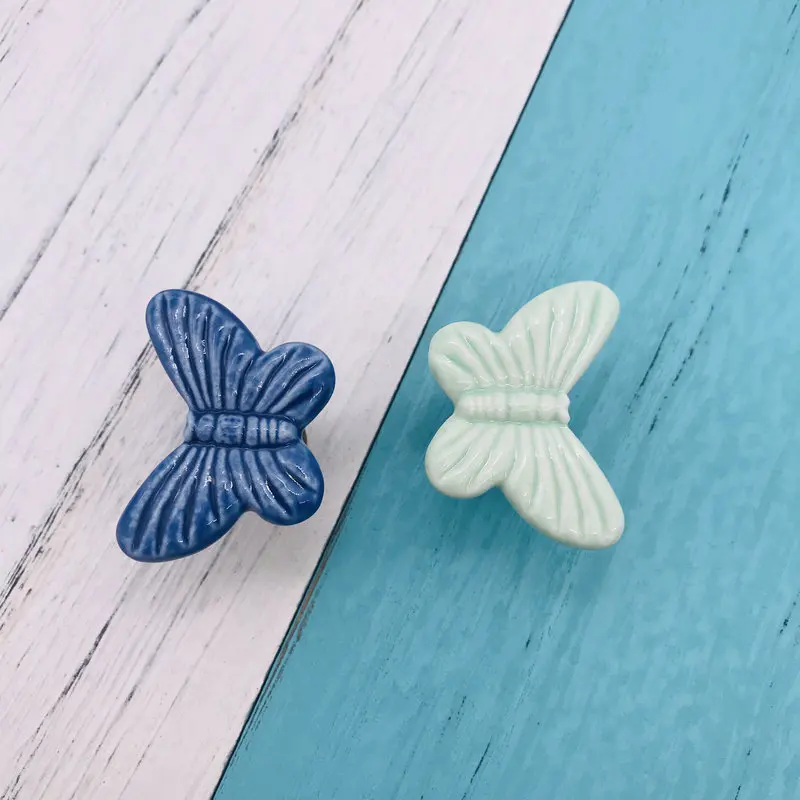 Яркий Мультфильм бабочка ручки шкафа милые костюмы для мальчиков и девочек