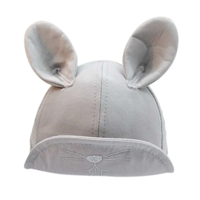 Infant Hats For Baby Girls Boys Autumn Caps Kids Rabbit Ear Baseball Cap Cotton Boy | Детская одежда и обувь