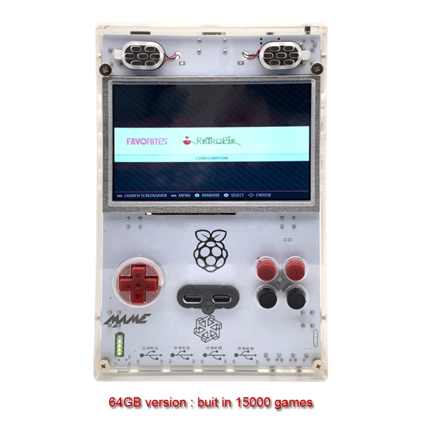 Портативная игровая консоль Raspberry pi 5 0 дюйма HD IPS ретро аркадный компьютерный