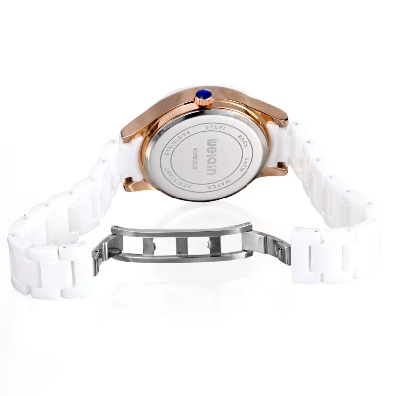 

2019 New Fashion Simple Crystal Ladies Watch Ceramic Strap Waterproof Multi-function Quartz Ladies Watch Ladies Gift Reloj Mujer
