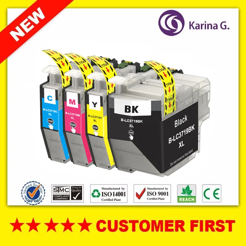 Совместимый чернильный картридж для Brother LC3719 LC3719XL костюм MFC J2330DW J3930DW и т.