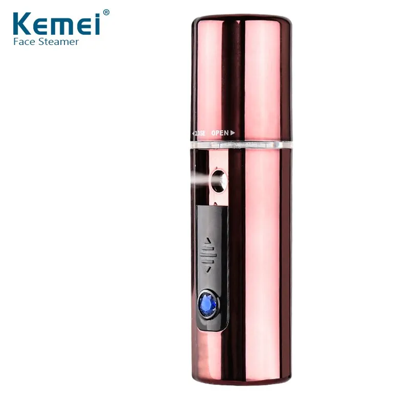 Ультразвуковой отпариватель для лица KEMEI Nano ручной распылитель тумана