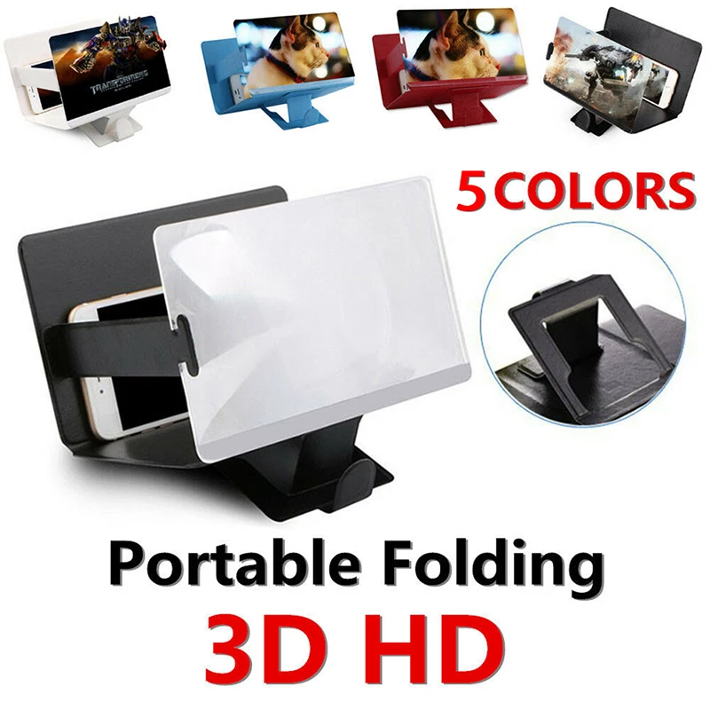 Горячая продажа 1 шт Универсальный мобильный телефон 3D экран HD видео усилитель