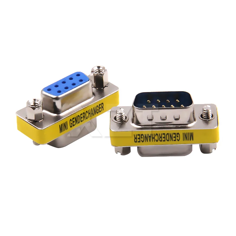 1pcs Newest Hot MIni gender changer 9 Pin RS232 DB9 Male to Female Serial Adapter Cable Connector | Компьютеры и офис