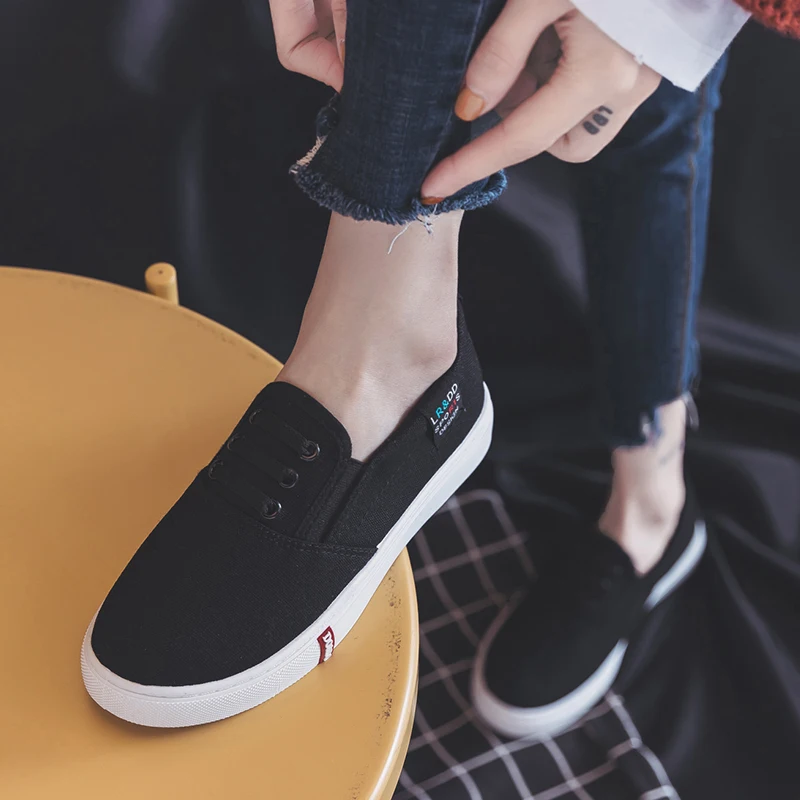 Новинка парусиновые Нескользящие рыбацкие туфли на плоской подошве женские