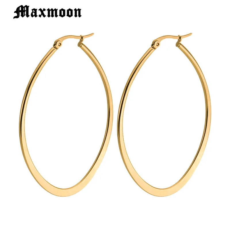 Maxmoon/горячая распродажа серьги-кольца в форме эллипса 2018 модные стильные серьги