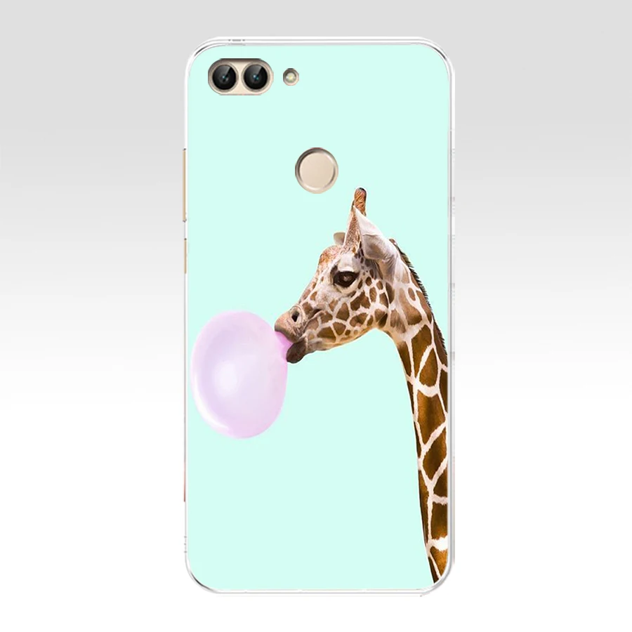 3 F huawei P Smart чехол TPU Мягкий силиконовый прозрачный чехол для телефона huawei P Smart Cover FIG-LX1 Enjoy 7S Чехол - Цвет: 3