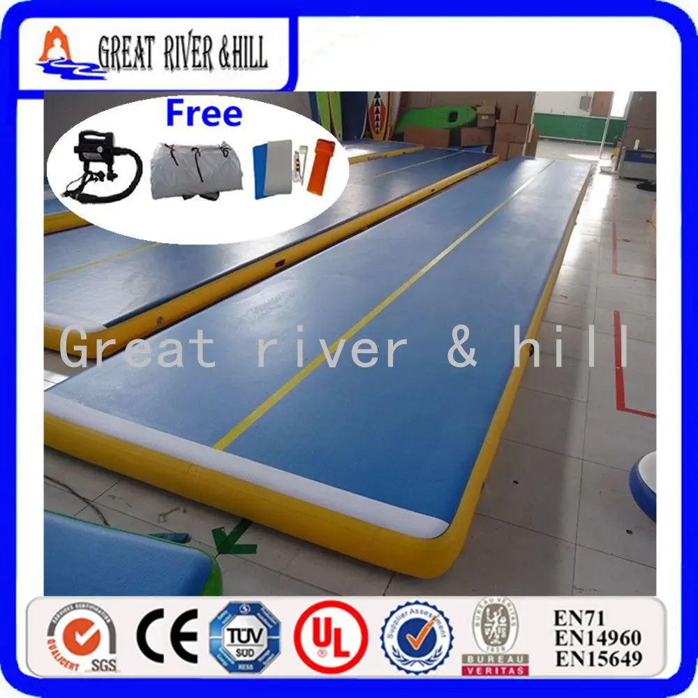 

8MX2MX0.2M inflatable air track for training with shipping(blue yellow)