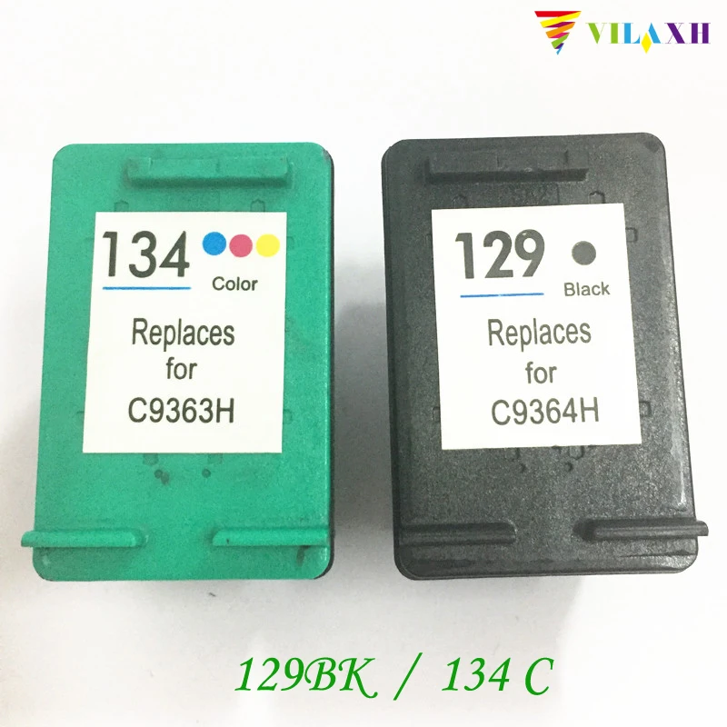 Совместимый чернильный картридж vilaxh 129 для замены картриджа HP 134 Photosmart C4140 C4150 C4180