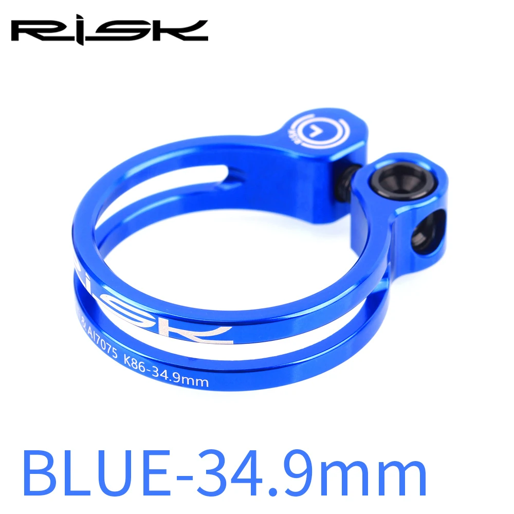 34.9mm Blue 31,8 мм 34,9 мм алюминиевый сплав Велосипедное Сиденье подседельный хомут с титановым болтом Велосипедное Сиденье подседельный хомут s MTB сиденье Зажимная клипса - Цвет: 34.9mm Blue