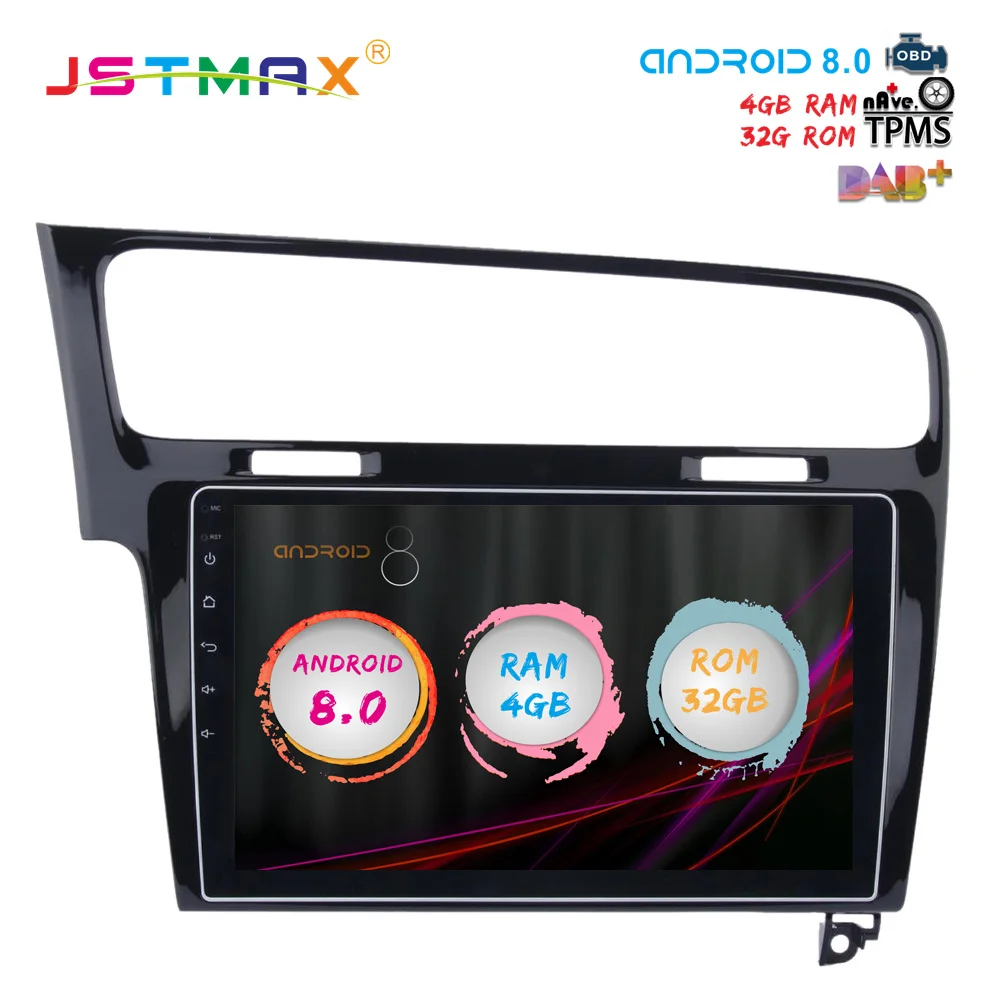 

JSTMAX 10.2" Android 8.0 car dvd for VW Golf 7 2013 2014 2015 2016 2017 GPS navi Octa Core 4GB 32GB Auto Stereo headunit (NO dvd