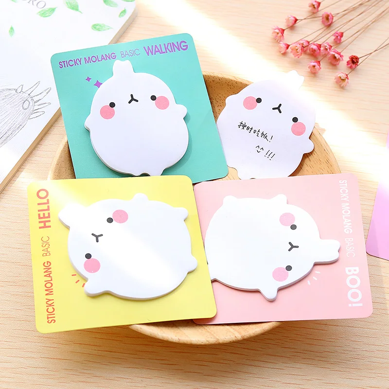 Милый кролик мультфильм Животные memo pad планировщик стикер для заметок кавайная наклейка pepalaria офисные школьные принадлежности