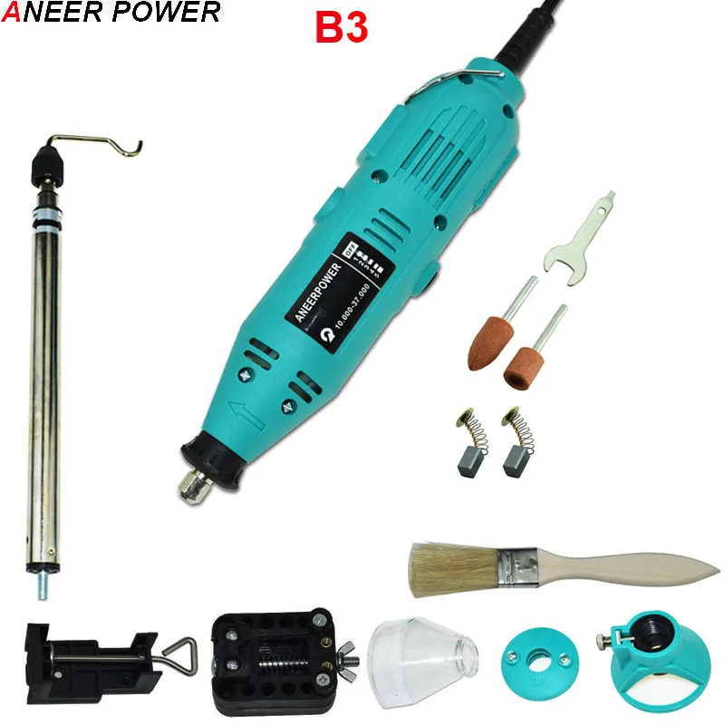 B3 Гравер Dremel мини-дрель 180 Вт Мини DIY сверлильный станок гравировкой перо мясорубки мини-электрический DIY дрель роторный инструмент полировки измельчить - Цвет: B3