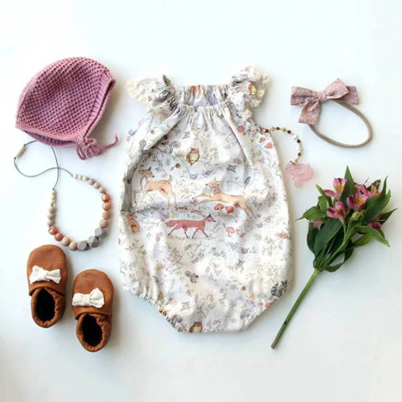 Детский комбинезон с оборками на возраст 0 36 месяцев|baby rompers|floral baby romperbaby rompers ruffle |