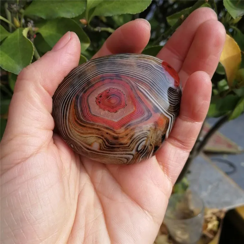 Натуральный Цветной пальмовый камень Sardonyx агатовый неровная гладкая