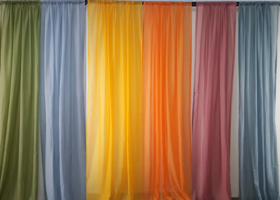 100% полиэстер супер мягкий хлопок на ощупь вуаль карниз для занавесок волнистая