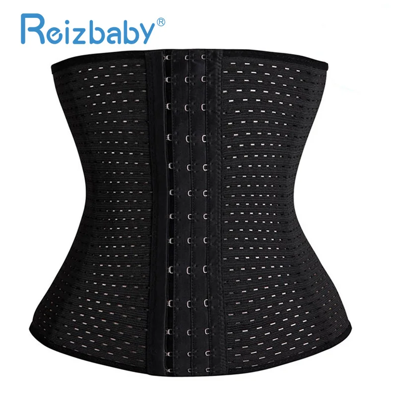 REIZBABY мать постпртум тела формирователь дышащей сетки три ряда пряжки живота