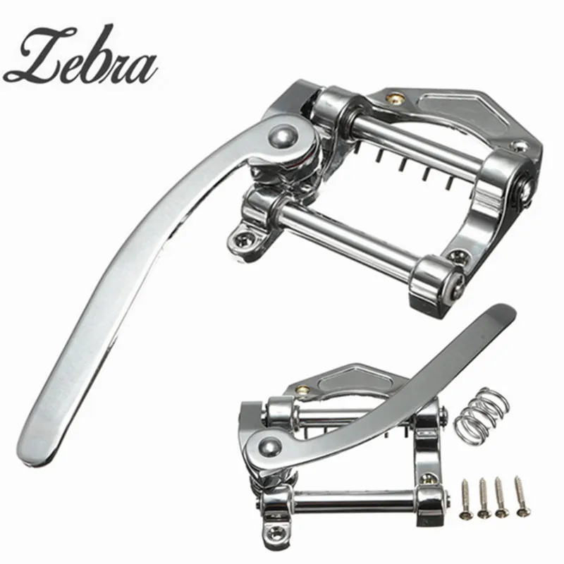 Зебра гитара из цинкового сплава Vibrato мост с винтами тремоло бар задняя часть для