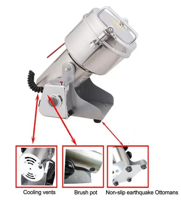 YB-1500A (1500 г) лекарство специи травы соль рис кофе в зернах какао кукурузный перец