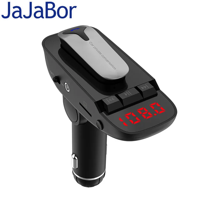 Автомобильный комплект гарнитуры JaJaBor FM передатчик Bluetooth громкая связь AUX аудио