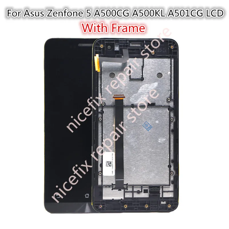 Для ASUS Zenfone 5 LCD сенсорный экран с рамкой дигитайзер ЖК для дисплей A501CG A500CG A500KL