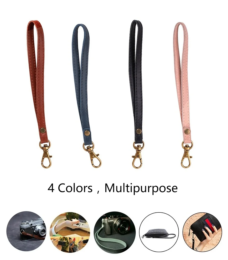 Ремешок для мобильного телефона из натуральной кожи универсальный наручный